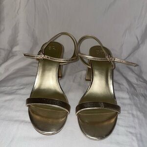 Elegant Gold Women's Sandals